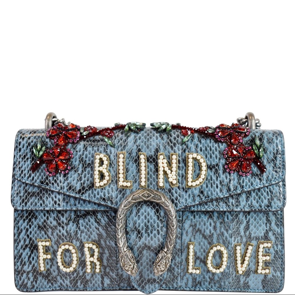 Gucci Python Blind For Love Shoulder Bag